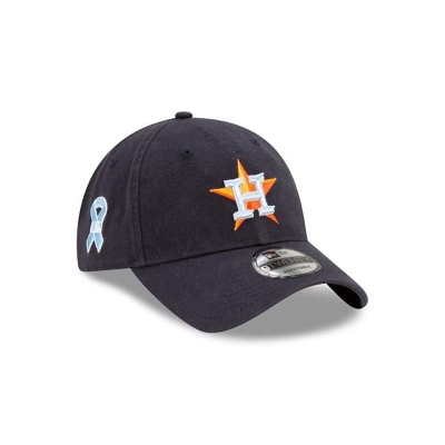 Blue Houston Astros Hat - New Era MLB Father's Day 9TWENTY Adjustable Caps USA7680915